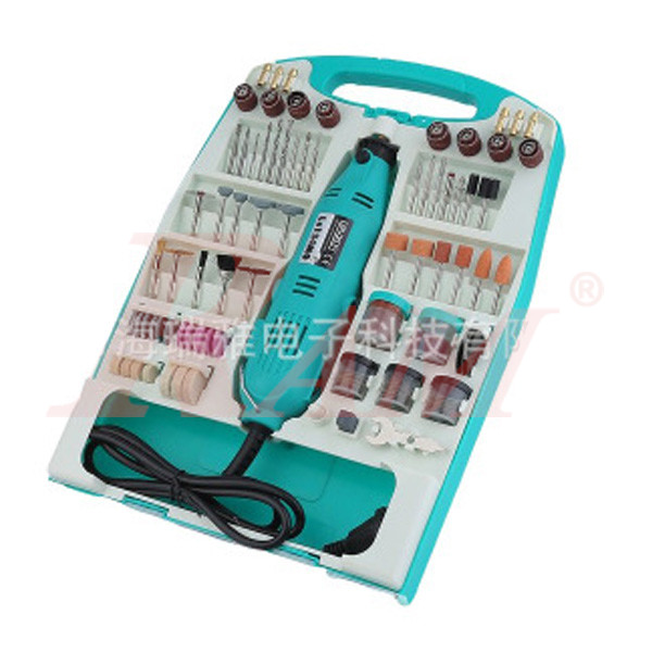 Electric Drill & Grinding مثقاب شنيور كهربائي مع مجموعة الاكسسوارات الكاملة (81 قطعة) لاعمال الحفر والنحت والقطع موديل LX Green