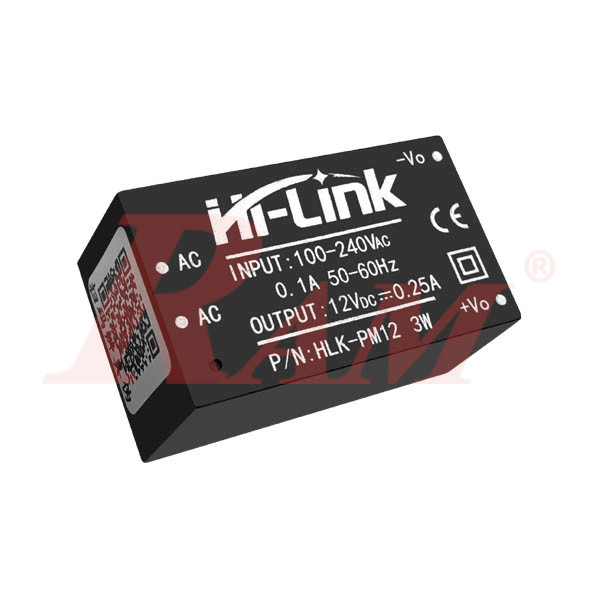 AC-DC Module 3W 220Vac to 12Vdc (HLK-PM12)