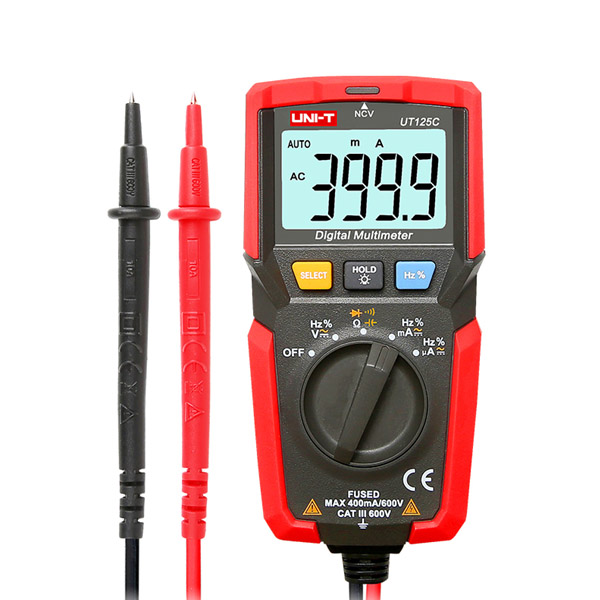 UT125C Pocket Size Digital Multimeter افوميتر جيب قياس كهرباء مقومات مكثفات متعدد رقمي