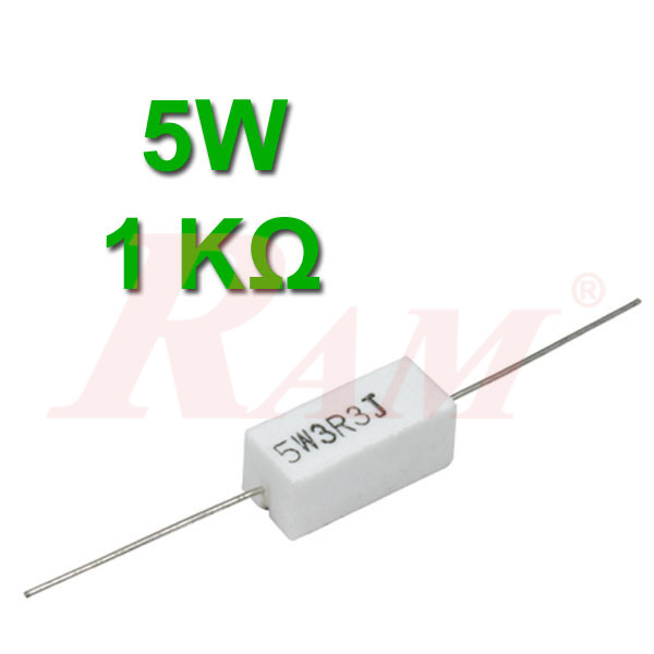 Ceramic Power Resistor 5W / 1KΩ