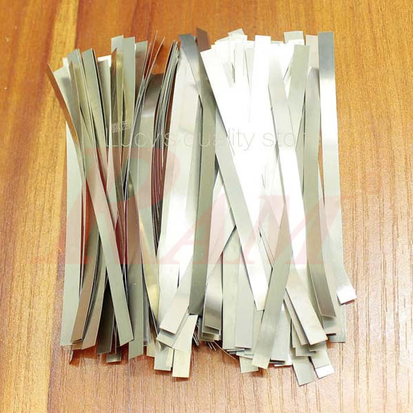 Nickel Plated Steel Strip 6x0.1mm For Lithium Battery Spot Welding - 100g/bag شريط نيكل نقي عرض 6مم للحام الكهربي للبطاريات الليثيوم - عبوة 100جم
