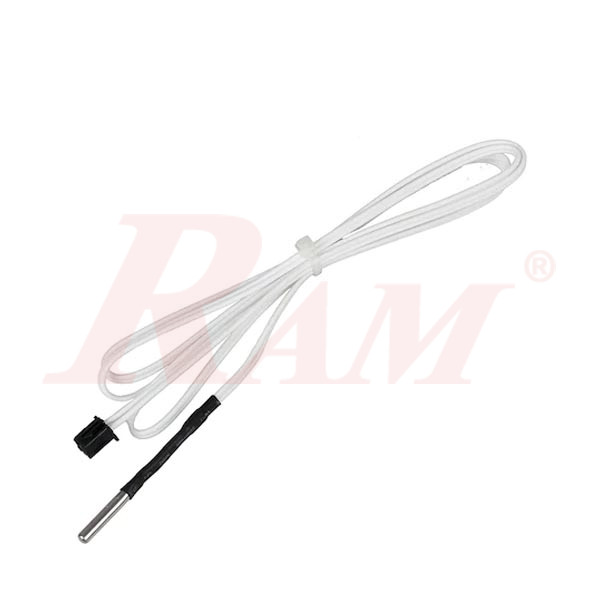 NTC100K Metal Head Thermistor Sensor With Cable (SKU#3D1024)