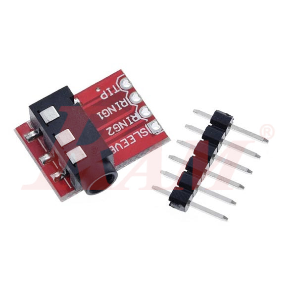 Audio 3.5mm Female Connector Stereo Earphone/Microphone Breakout Board