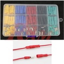 Box of 100 Pairs Package Gauge Male-Female Solderless Crimp Bullet Connectors (SKU#KIT.R.8)