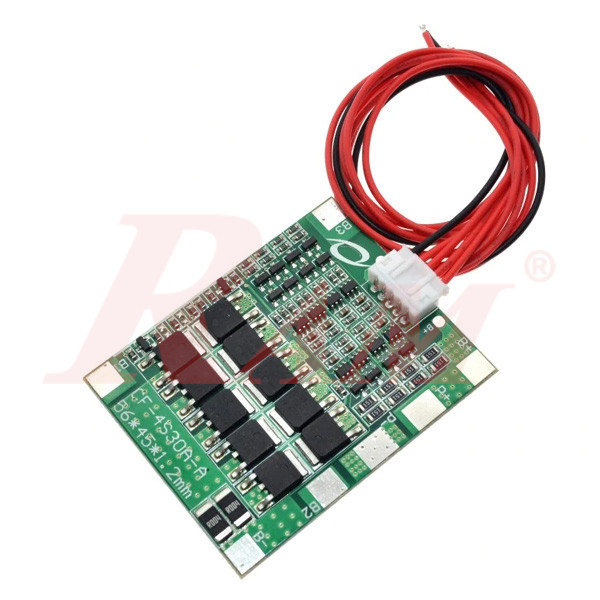 BMS 4 String 14.8V/30A دائرة شحن وحماية بطارية ليثيوم