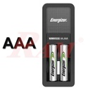 Energizer® 2xAAA Rechargeable Batteries + Accu Recharge MINI Charger شاحن بطاريات مع بطاريات انرجايزر