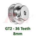 GT2 / 36 Teeth Bore 8mm Timing Aluminum Pulley