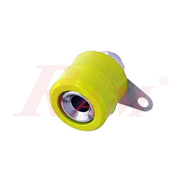 Banana Female Plug 4mm - Short - Yellow Color