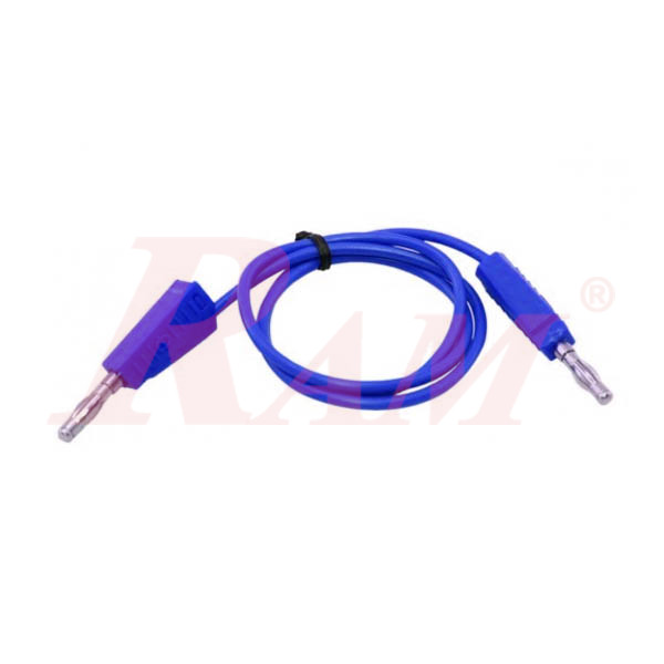 4mm Banana Plug to Banana Plug Wire Test Cable (AD38/AD38) Blue