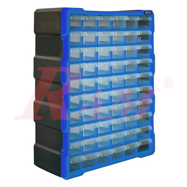 60 Clear Plastic Drawer Set