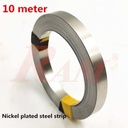Spot Welding Roll 6mm Nickel Strip 0.12x6mm - 99.96% Pure Nickel (10m/roll) رول شريط نيكل نقي عرض 6مم للحام الكهربي للبطاريات الليثيوم - بكرة 10متر