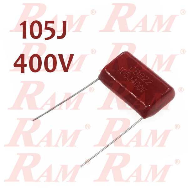 105J-400V Polypropylene Film Capacitor 1uF 400V