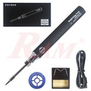 HV-8W Portable Soldering Iron 8W - With Built-in Battery - USB Charging Adjustable Temperature Soldering Iron Kit ماكوة لحام محمولة 8 وات ببطارية داخلية مع شحن USB وتحكم في درجة الحرارة