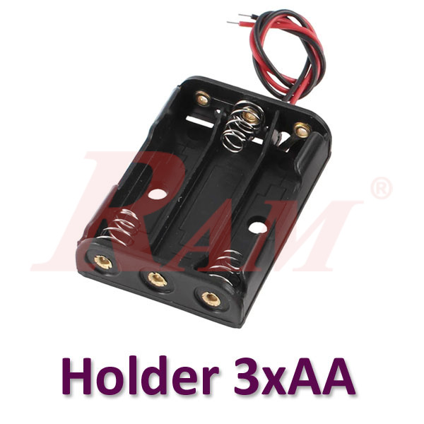 Battery Holder 3xAA Without Cover