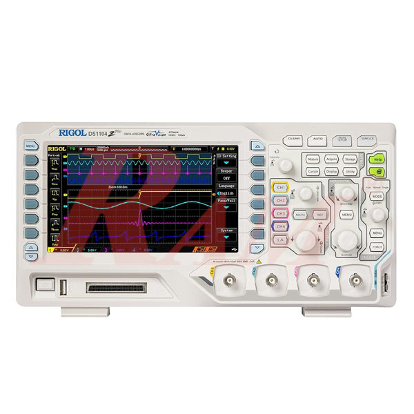DS1104Z Plus RIGOL 4 Channel Digital Storage Oscilloscope 100MHz جهاز اوسلسكوب 100 ميجاهرتز 4 قناة مزود بقياسات وخصائص متقدمة ماركة ريجول