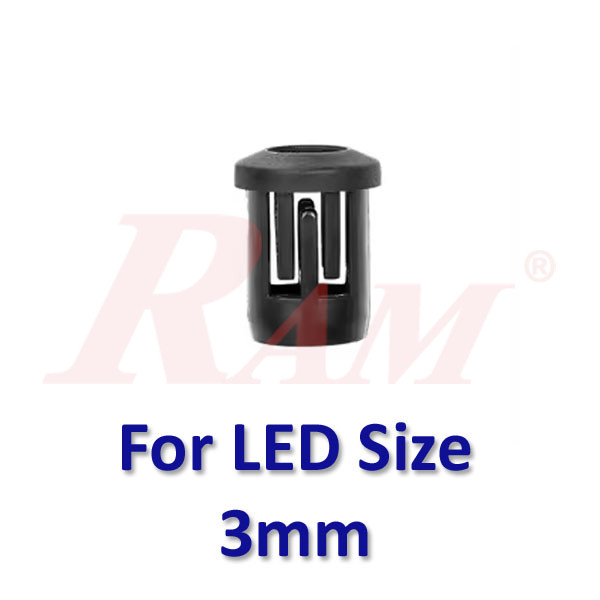 LED 3mm Plastic Cover - LED Bezel Holder  جراب ليد بلاستيك 3 ملم