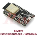 ESP32-DEVKITC Development Board (ESP32-WROOM-32D – 16MB Flash)
