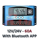 MPPT 60A Solar Charge Controller 12V/24V- With Bluetooth Mobile APP