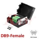 DB9 Female With Cover to Screw Terminal Blocks (SKU#DB90F)