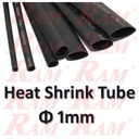 Heat Shrink Φ 1mm - 1 Meter هيت شرينك مكرونة حراري للعزل قطر 1 ملم - طول 1 متر