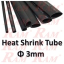 Heat Shrink Φ 3mm - 1 Meter هيت شرينك مكرونة حراري للعزل قطر 3 ملم - طول 1 متر