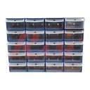 20 Clear Plastic Drawer Set