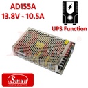 Smun® Industrial SMPS With UPS Function Output +13.8Vdc/10A Input 220Vac AD-155A