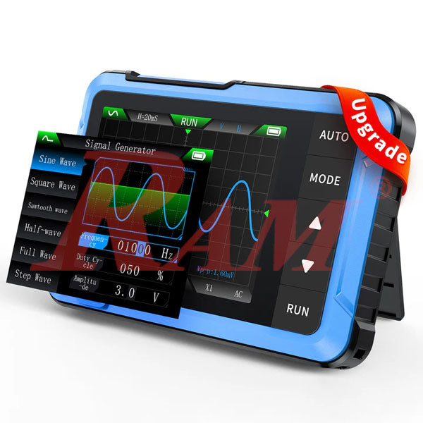 FNIRSI® DSO-510 10MHz 48MS/s Mini Handheld Digital Oscilloscope & DDS Signal Generator أوسيلوسكوب رقمي محمول ميني 10 ميجاهرتز + مولد إشارة DDS