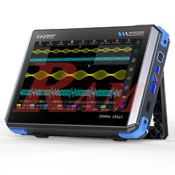 FNIRSI® DPOS350P 4-IN-1 350MHz 1GS/S Tablet Oscilloscope Signal Generator Spectrum Analyzer Frequency Response Analyzer جهاز تابلت 4 في 1: أوسيلوسكوب 350 ميجاهرتز + مولد إشارة + محلل طيف + محلل استجابة ترددية