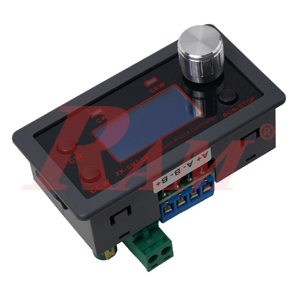 SMC02 Stepper Motor Driver & Pulse Generator Controller Board - With Manual Direction & Speed Control لوحة تحكم ماتور ستيبر - مع تحكم يدوي في الاتجاه والسرعة مع قابلية حفظ برنامج