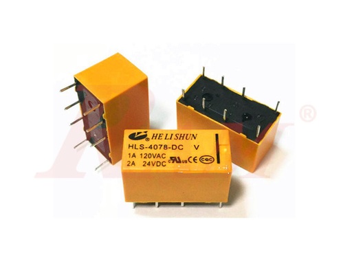 [RE24] Re24-Relay 24V-1A 8pin Yellow