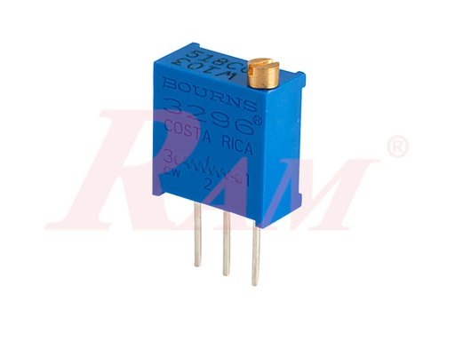 [POT.TH.1K] Potentiometer 1KΩ (W102) 1/2W Vertical Square Cermet