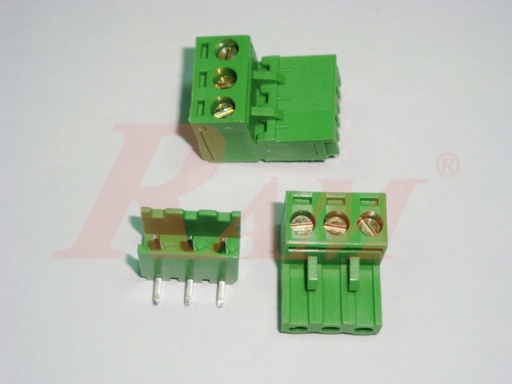 [RC3.3PIN.CONNECTED] RC3 - 3 Pin Pluggable Terminal Block Pitch 5.08mm
