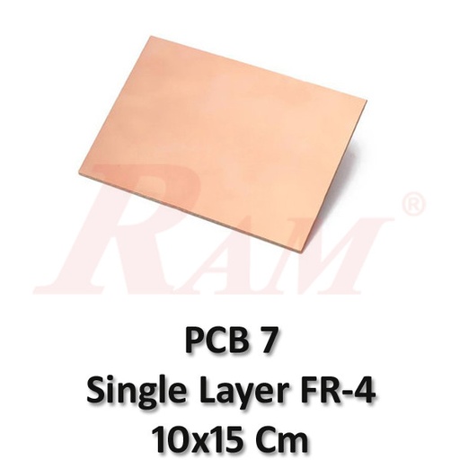 [PCB7.FR4.10X15] PCB FR4 Single Layer 10x15 cm2 (SKU#PCB7)