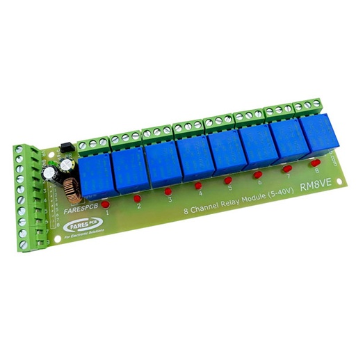 [KIT.8RELAY.PLC] 8 Output Relay Module Works on (5V-40V) Signal - New Upgraded Model