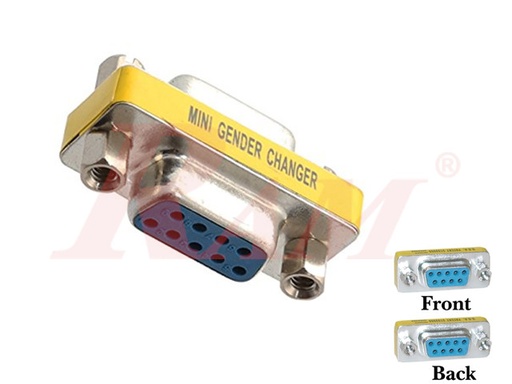 [DB31.CONVERTER.FF.DB9] D-SUB DB9 Gender Change Male to Female Converter (SKU#DB31)