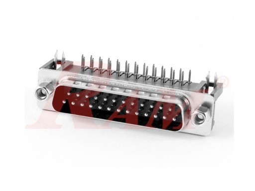 [DB8.PCB.DB25.MALE] D-SUB DB25 Male Right Angle PCB Mount (SKU#DB8)