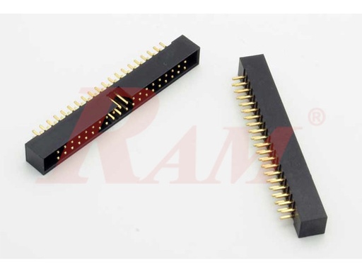 [FC40.PCB] IDC40 Male Polarized (FC40-PCB) سوكت IDC للبورد