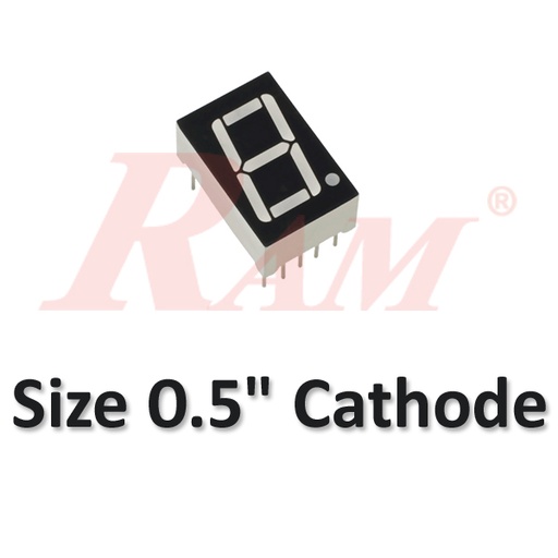 [7SEG0.5C] 7 Segment 0.5" Common Cathode