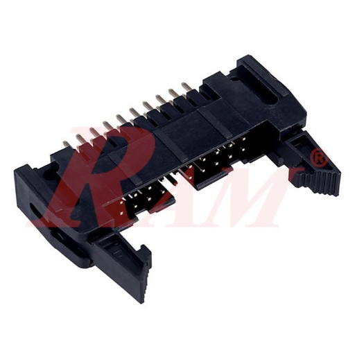 [FRC.20PS] IDC20 Polarized Male Headers with Latch Straight (FRC-20)