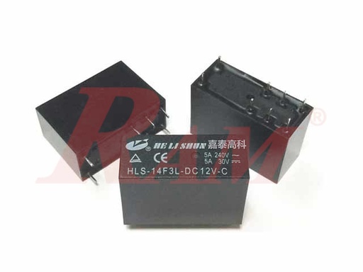 [RE6.BLUE] Re6-Relay 12V 8pin 5A (Double Contact)