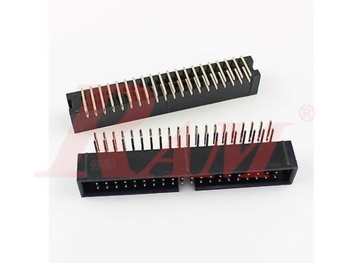 [FCL40.PCB] IDC40 Male Polarized Right Angle 90° (FCL40-PCB) سوكت IDC زاوية 90 للبورد