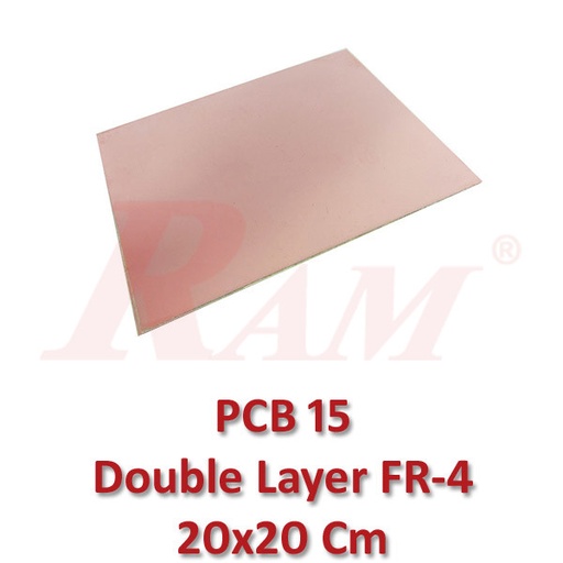 [PCB15.DOUBLE.20X20] PCB FR4 Double Layer 20x20 cm2 (SKU#PCB15)