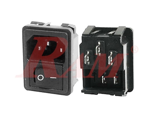 [AC.SOCKET.SWITCH] AC Power Connector With On/Off Switch