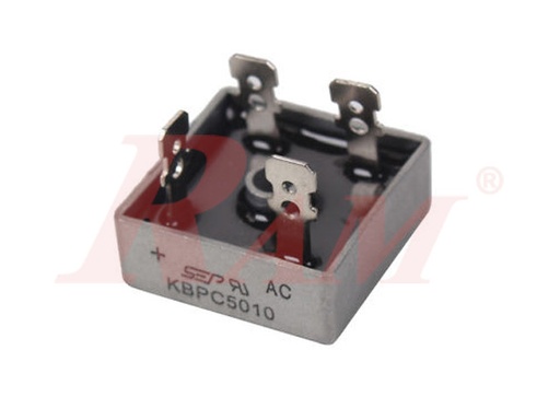 [BRIDGE.50A.KBPC5010] Bridge Rectifier 50 Ampere - Square Shape قنطرة توحيد مربع بترامل 50 امبير - بردج