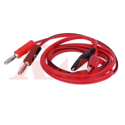 [WIRE.AD38.TO.CROCODILE] 4mm Banana Plug to Crocodile Alligator Clip Test Probe Cable (AD38/Crocodile)