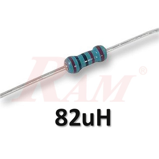 [L.0.25W.82UH] Inductor Coil 1/4W - 82uH