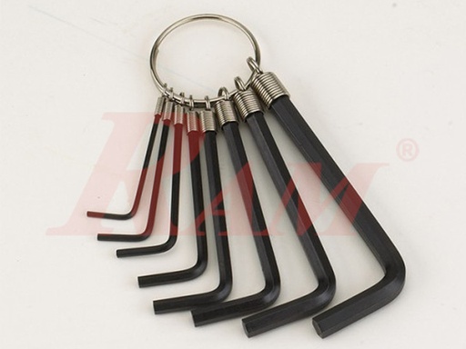 [HEX.KEY.1018] Hex Key Set 1.5mm to 6mm Model 1018  طقم الانكية مقاس 1.5مم الى 6مم