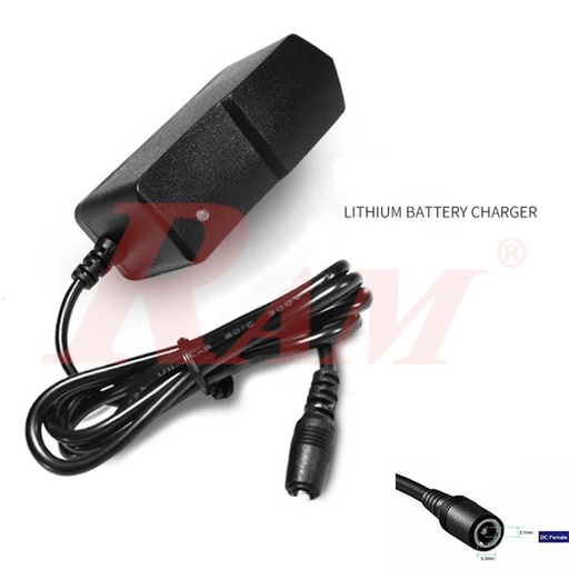 [CHARGER.LIPO.12V.1A] Charger For Battery Pack 12V شاحن بطاريات ليثيوم فصل اوتوماتيك مع ليد لبيان حالة الشحن