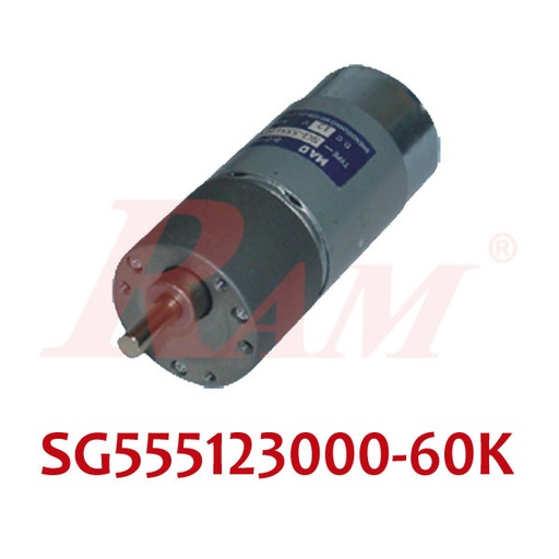 [DC.SG555123000.60K] DC Geared Motor 12Vdc 50 rpm 0.62 N.m - Model SG555123000-60K ماتور جيربوكس 12 فولت 50 لفة/د